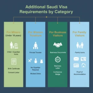 Saudi visa requirements by category
